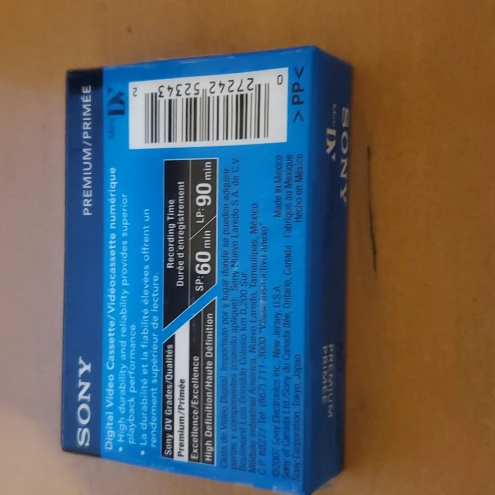 New Sony DVC Mini Video cassette 60 Minute
